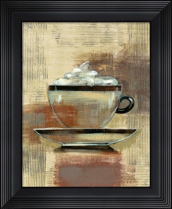 Framed Cafe Classico II Neutral Print