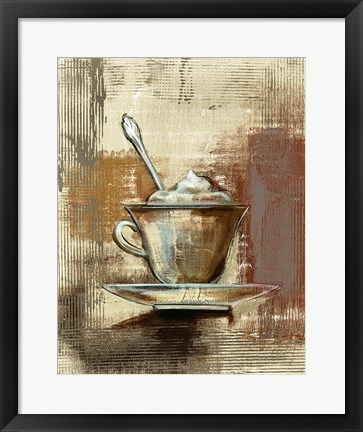 Framed Cafe Classico III Neutral Print
