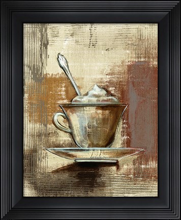 Framed Cafe Classico III Neutral Print