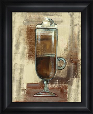 Framed Cafe Classico IV Neutral Print