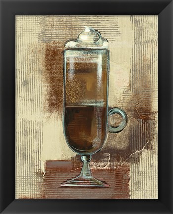 Framed Cafe Classico IV Neutral Print