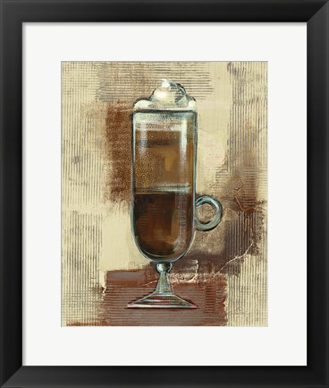 Framed Cafe Classico IV Neutral Print