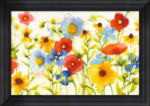 Framed Americana Meadow I Crop Print