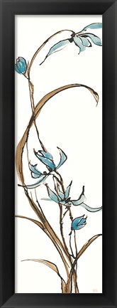 Framed Spring Orchids II on White Print