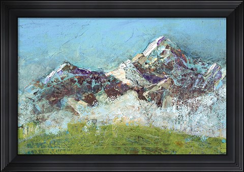 Framed Wilson Fog Green Print