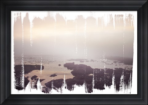 Framed Painted Seaside I Print