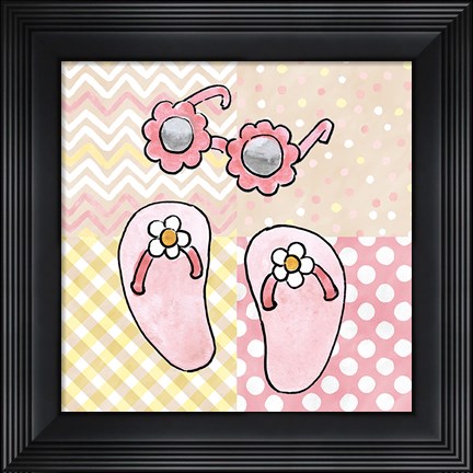 Framed Coastal Baby VII Print