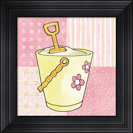 Framed Coastal Baby V Print