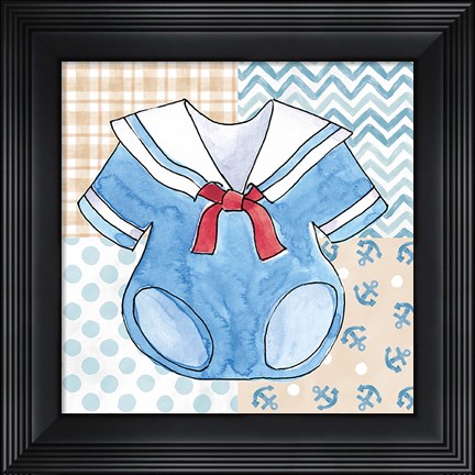 Framed Coastal Baby II Print
