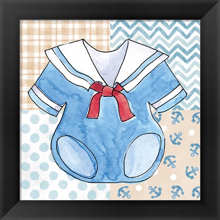 Framed Coastal Baby II Print