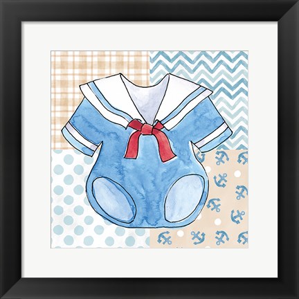 Framed Coastal Baby II Print