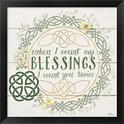 Framed Irish Blessing II Print