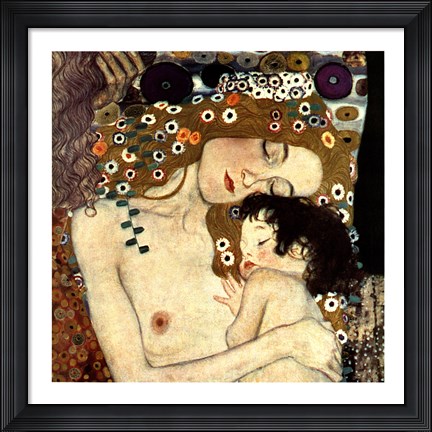 Framed Three Ages of Woman - Mother and Child, c.1905 (detail square) Print