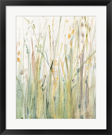 Framed Spring Grasses I Crop Print