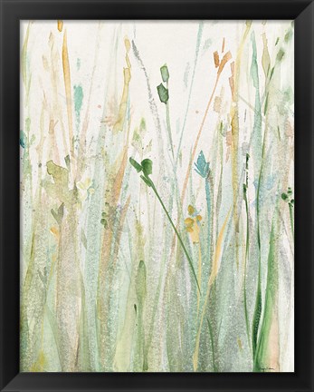 Framed Spring Grasses II Crop Print