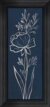 Framed Indigo Floral III Print