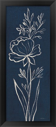 Framed Indigo Floral III Print