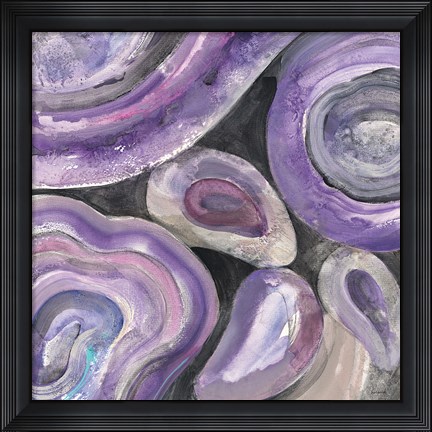 Framed Circle Rain v2 Print