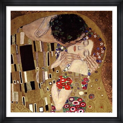Framed Kiss, c.1908 (detail) Print