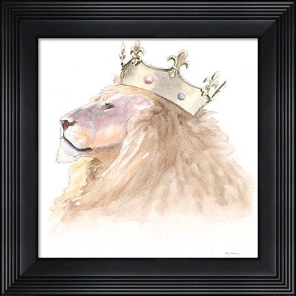 Framed Jungle Royalty I Crop Print
