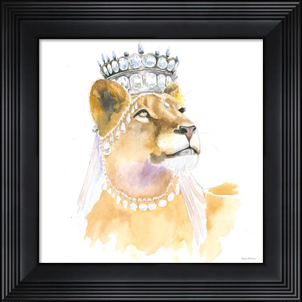 Framed Jungle Royalty II Crop Print