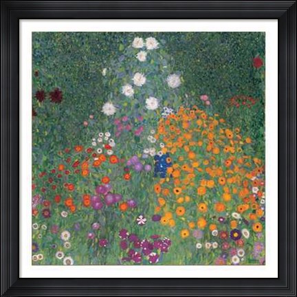 Framed Flowery Garden, c.1907 Print