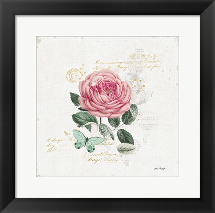 Framed French Romance IV Print