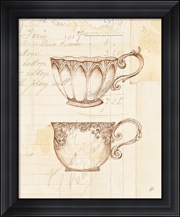 Framed Authentic Coffee V Print