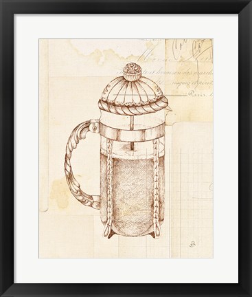 Framed Authentic Coffee II Print