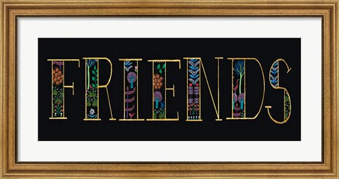 Framed Bright Folklore Friends Print