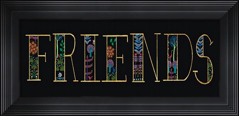 Framed Bright Folklore Friends Print