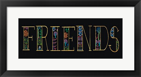 Framed Bright Folklore Friends Print