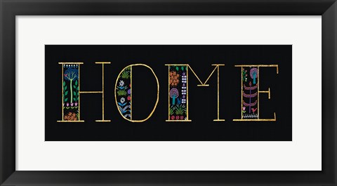 Framed Bright Folklore Home Print