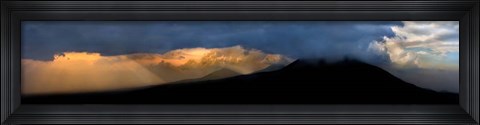 Framed Volcanoes at Sunset, Rwanda Print