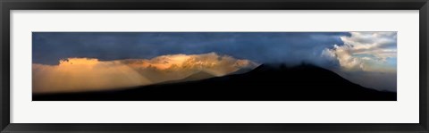 Framed Volcanoes at Sunset, Rwanda Print