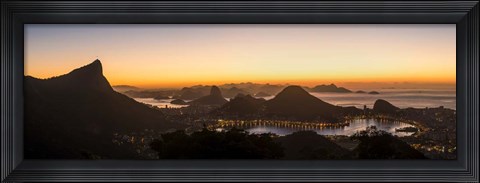 Framed View from Chinese Pavilion, Rio de Janeiro, Brazil Print