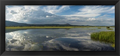 Framed Lake Cuitzeo, Michoacan State, Mexico Print