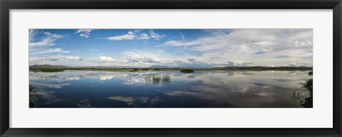 Framed Clouds Reflecting in Lake Cuitzeo, Michoacan State, Mexico Print