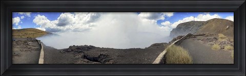 Framed Masaya Volcano Erupting Smoke, Nicaragua Print