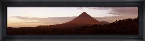 Framed Arenal Volcano National Park, Costa Rica (Gray Sky) Print