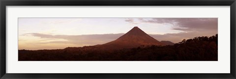 Framed Arenal Volcano National Park, Costa Rica (Gray Sky) Print