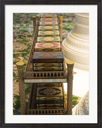 Framed Korans at Sheikh Zayed Bin Sultan Al Nahyan Grand Mosque, Abu Dhabi Print