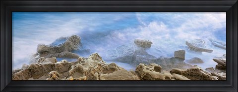 Framed Bird Rock, La Jolla, San Diego, California Print