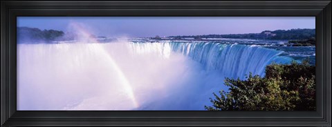 Framed Horseshoe Falls with Rainbow, Niagara Falls, Ontario, Canada Print