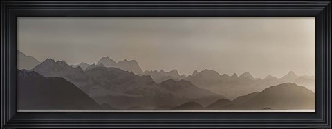 Framed Fog Over Glacier Bay National Park, Southeast Alaska Print