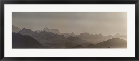 Framed Fog Over Glacier Bay National Park, Southeast Alaska Print