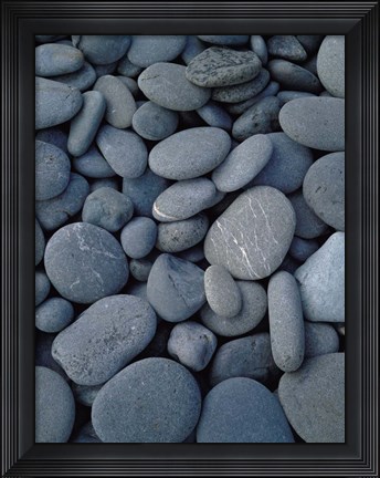 Framed Beach Rocks on Rialto Beach, Olympic National Park, WA Print