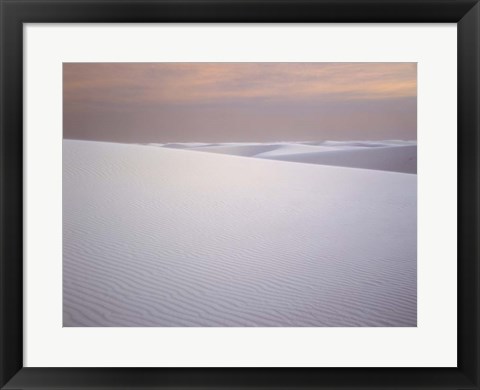 Framed Morning Light at White Sands National Monument, New Mexico Print