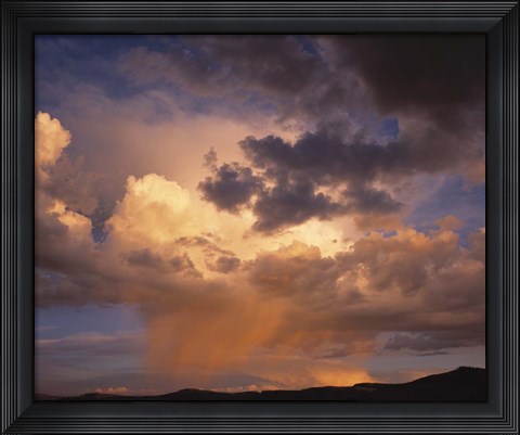 Framed Rain and Storm Clouds over Colorado Print