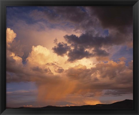 Framed Rain and Storm Clouds over Colorado Print